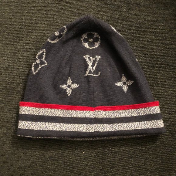 UNISEX MEN/WOMEN 100% AUTHENTIC LOUIS VUITTON KNIT BEANNIE HAT - Picture 2 of 7